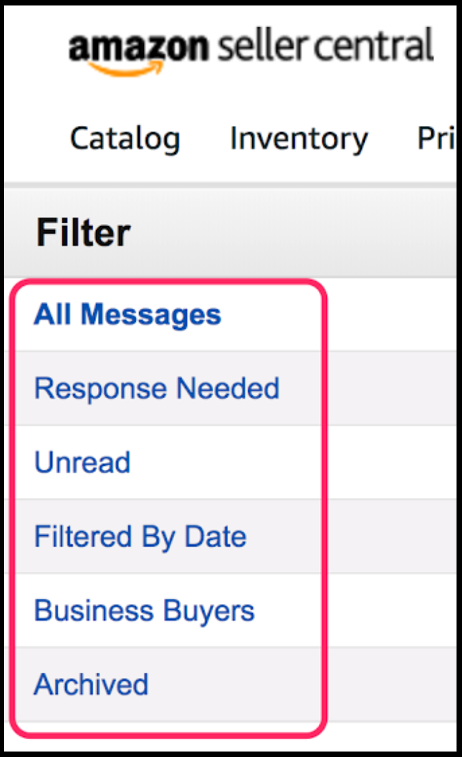 New Messaging Interface folders